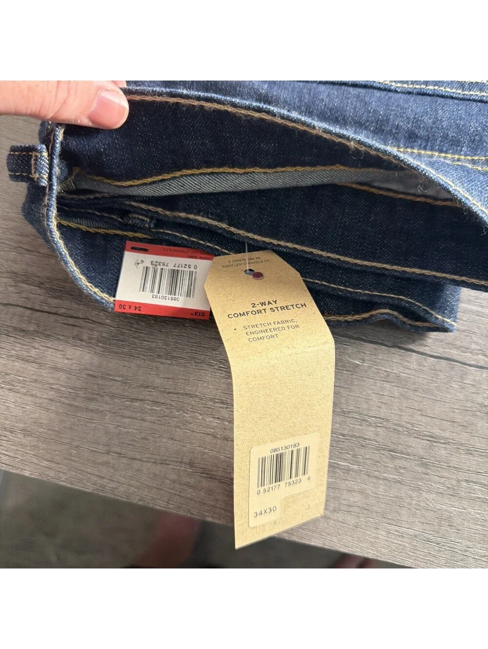 Levi's Men's 513 Slim Straight Jeans Bastion 34W x 30L 085130183